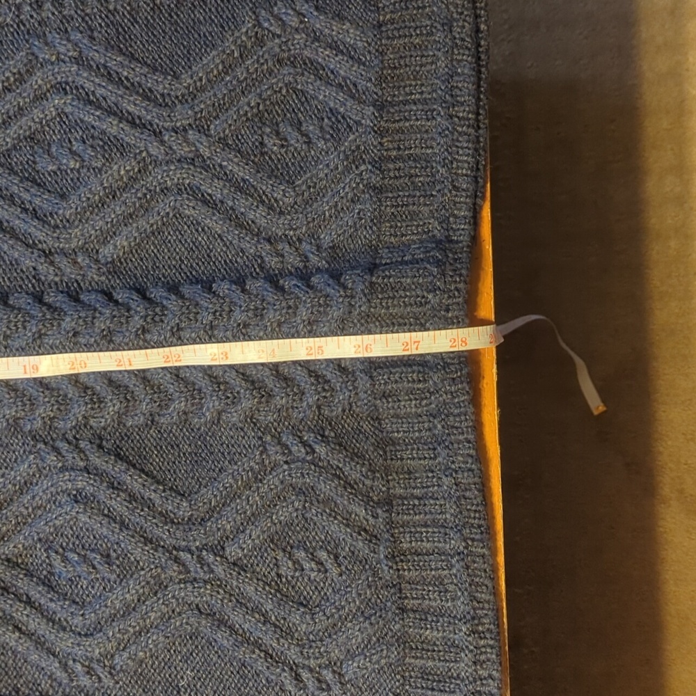 Original Aran Co. Cable Knit Cardigan Wool Sweater - Picture 7 of 10